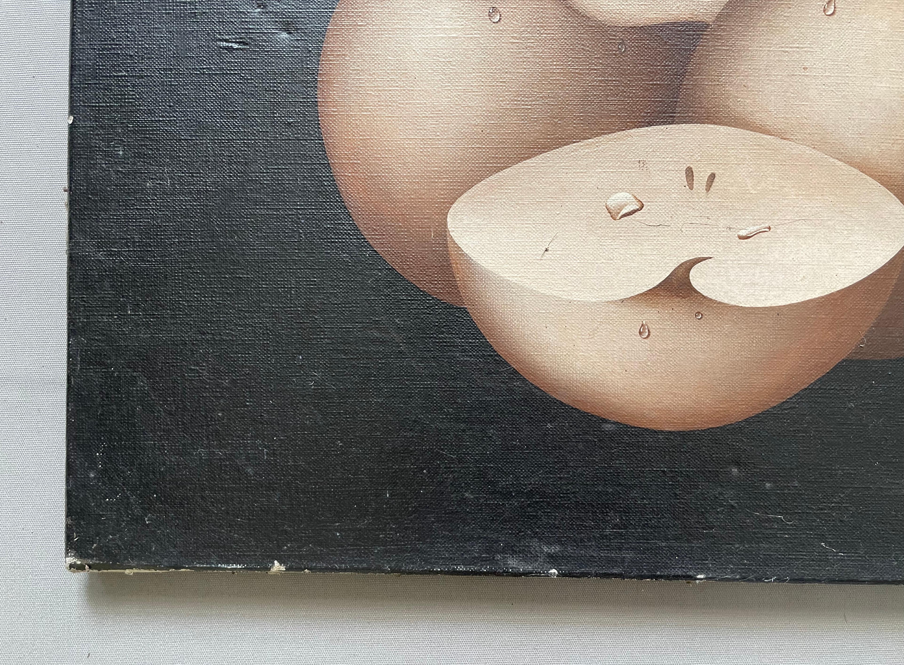 Surrealist Still Life, Oil On Canvas Signed Yoda For Sale 2