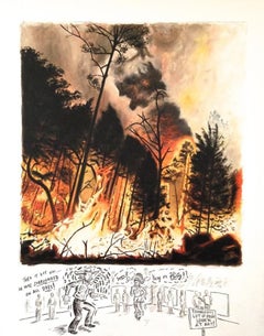 Rodeado, Tinta criolla sobre lienzo Pintura de Kenneth Craft, 2015