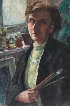 Susi Zimmermann (b.1883) - Early 20th Century Oil, Artist's Self-Portrait