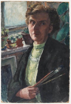 Susi Zimmermann (b.1883) - Early 20th Century Oil, Artist's Self-Portrait