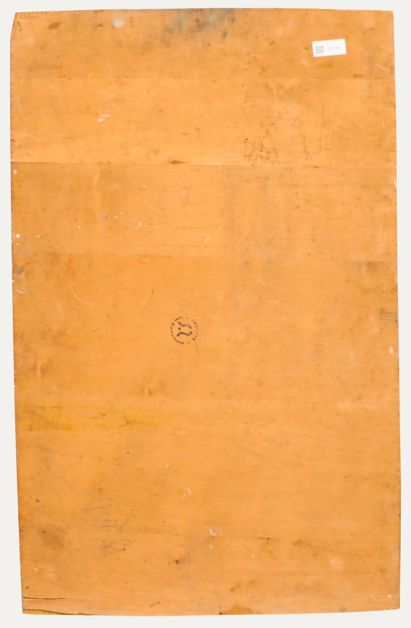 Susi Zimmermann (geb. 1883) - Mitte 20. Jahrhundert Öl, Gefaltete Arme (Beige), Portrait Painting, von Unknown