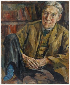Susi Zimmermann (b.1883) - Oil, Portrait of Dr. Ernst Heinrich Zimmermann