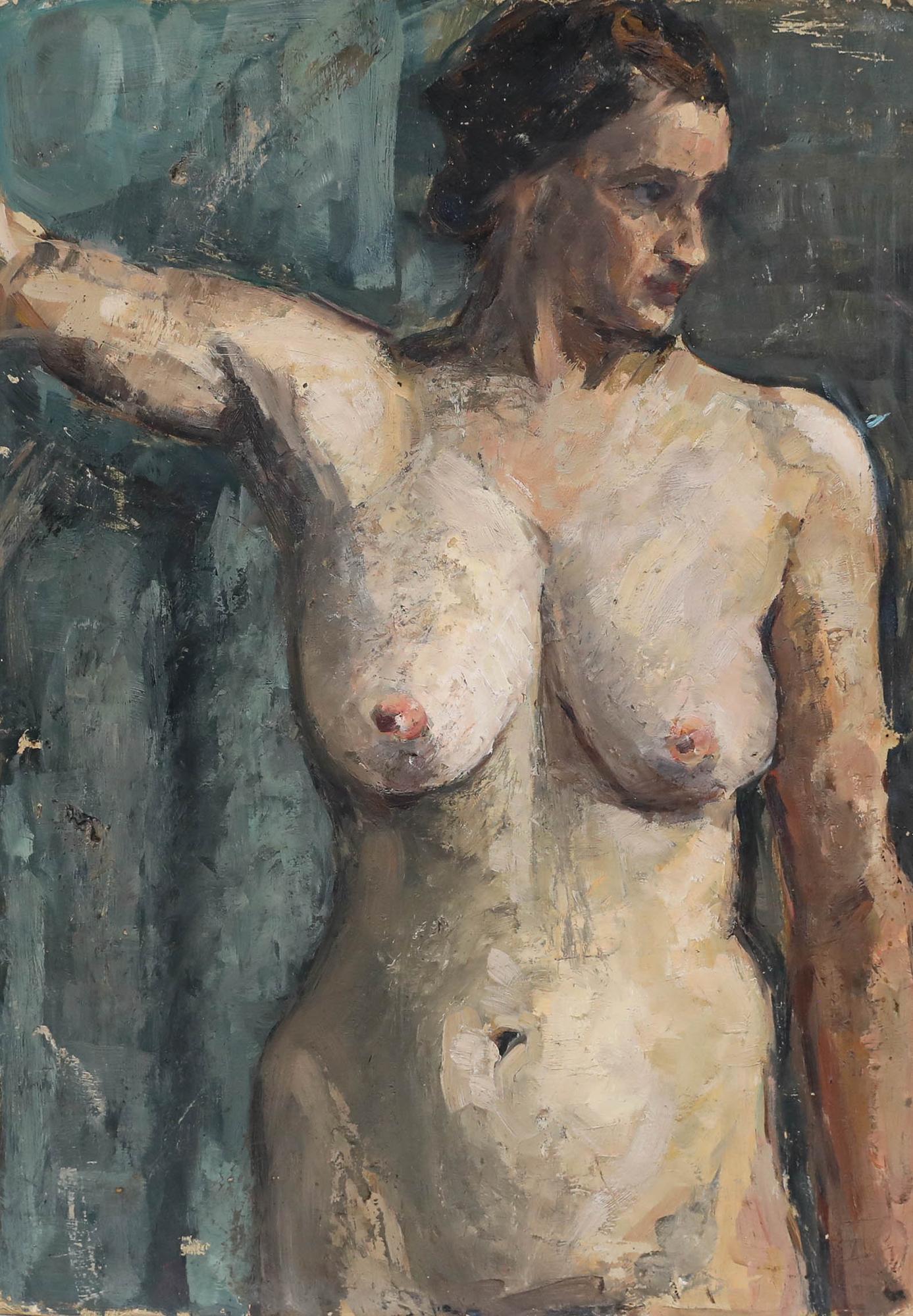 Susi Zimmermann - Early 20th Century Oil, Nude - Painting by Unknown