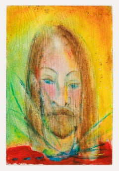 Sven Berlin (1911-1999)  - 20th Century Oil, Saintly Figure