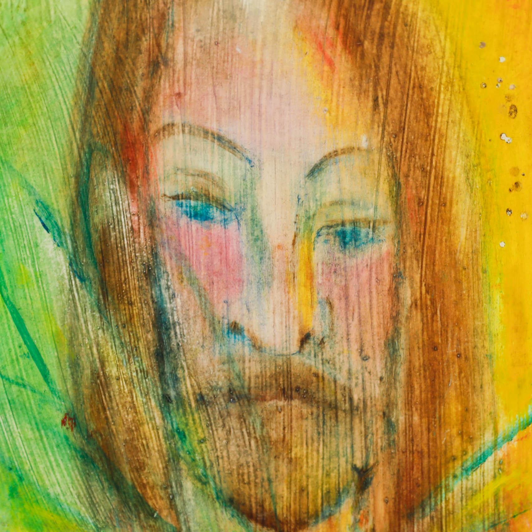 Sven Berlin (1911-1999). Opera originale ad olio. Con il timbro di vendita dello Studio dell'artista sul retro. A bordo.