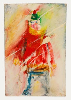 Sven Berlin (1911-1999) - Oil, The Green Bobble Hat