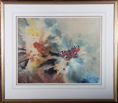 Sven Kuren (1915-1972) - 1969 Acrylic, Peacock Butterfly