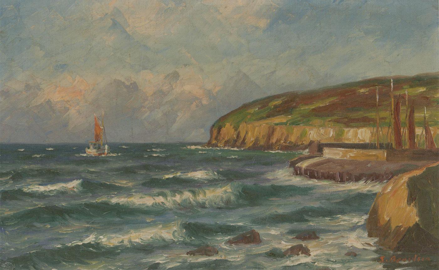 Svend Aage Arvidsen (1908-1981) - Mid 20th Century Oil, Danish Coastline - Painting by Unknown