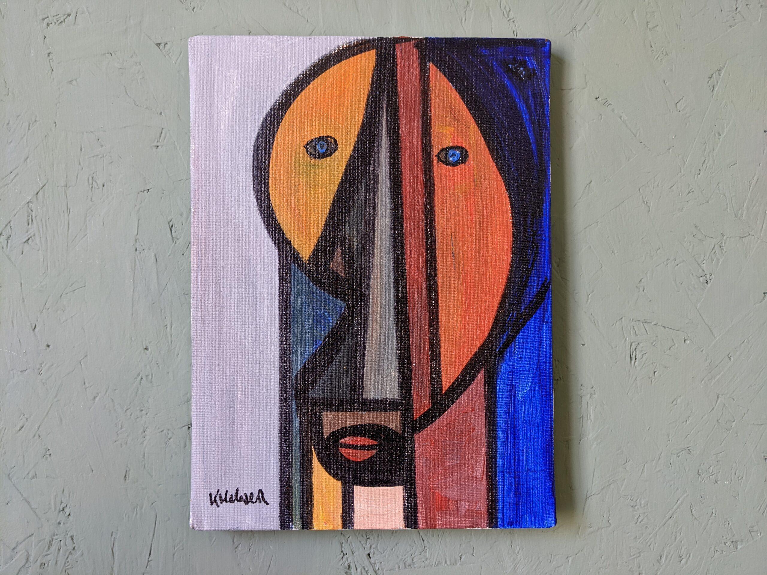Pintura al óleo figurativa abstracta sueca 2013 - Viernes por la tarde en venta 4