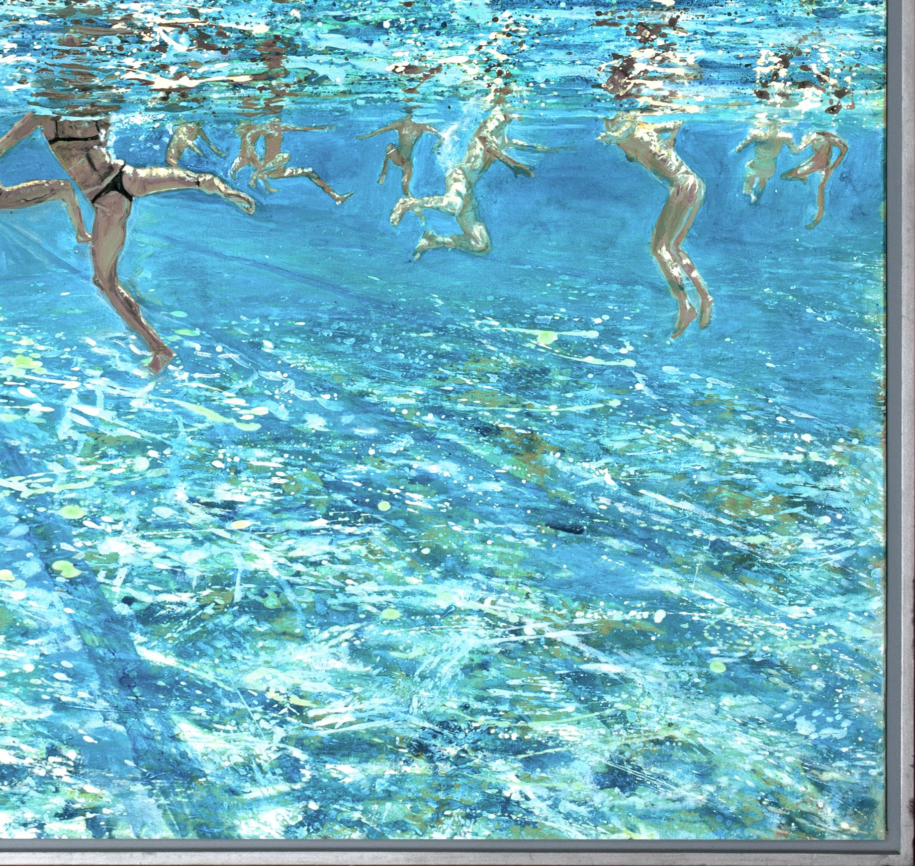 Nuotatori, 20° secolo

di Maria FILOPOULOU (1964) 

Enorme scena di piscina greca del XX secolo con nuotatori sott'acqua, olio su tela di Maria Filopoulou. Un esempio di eccellente qualità e condizione dell'opera dell'artista, firmata e