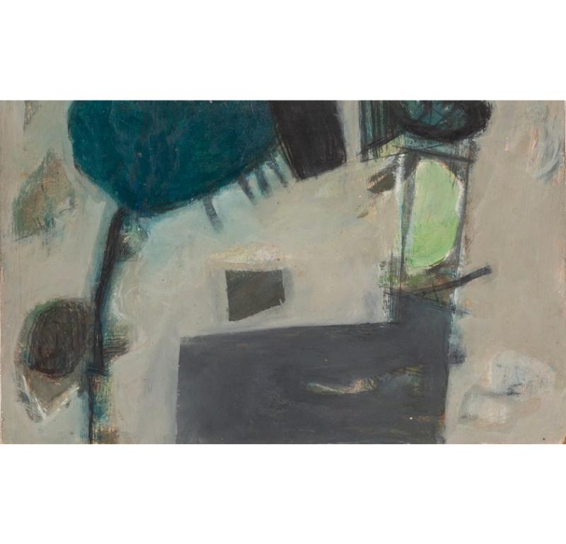 Swimming Pool, Öl auf Karton Gemälde von Philip Jones, 1992