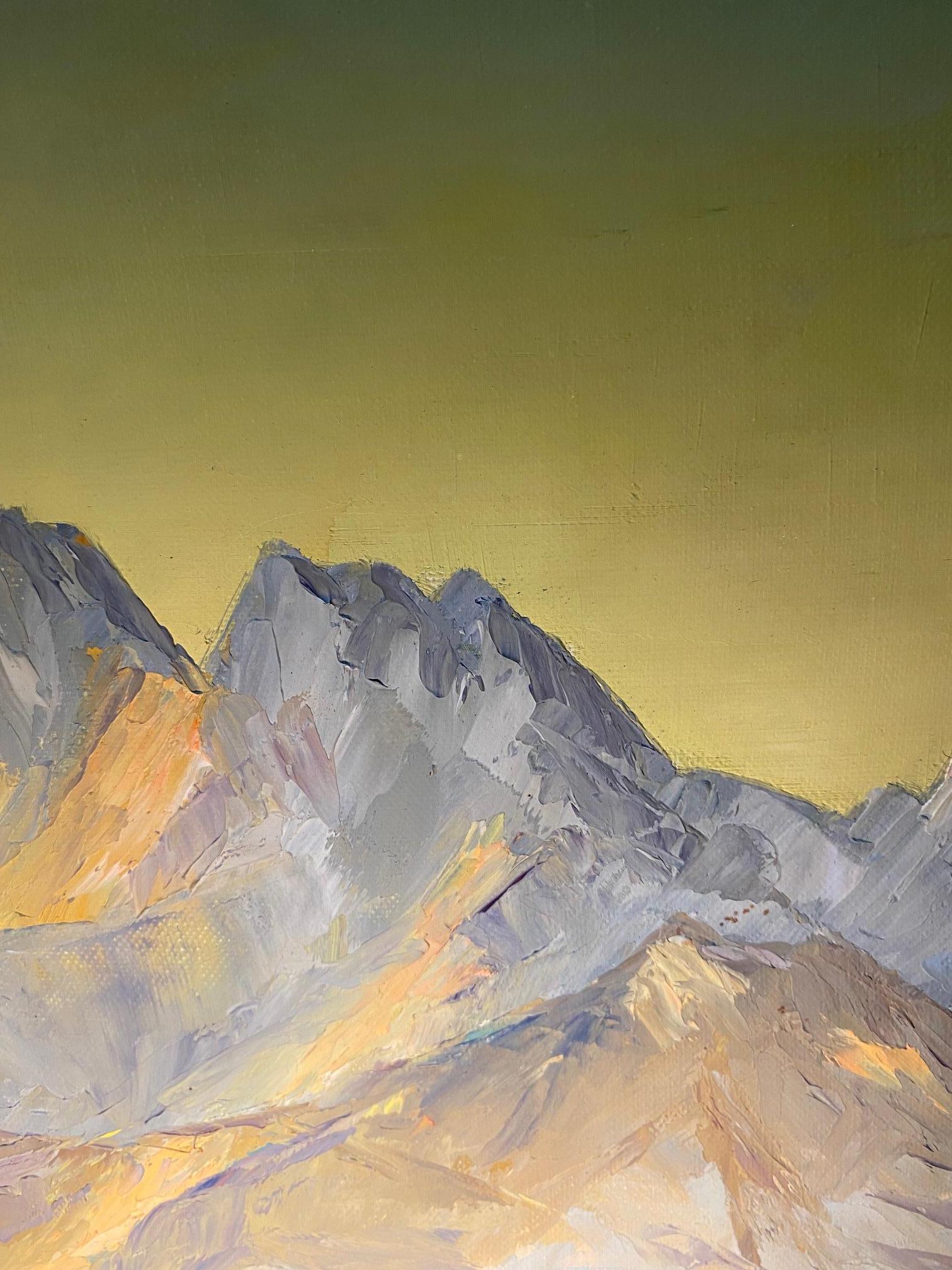Montagne svizzere di A. Zosso - Olio su tela 46x55 cm - Landscape Painting Marrone di Unknown