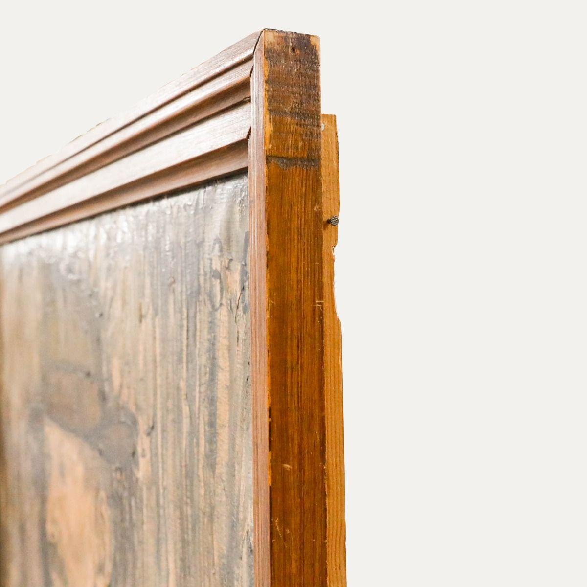 Sylvain Doumont  - 1965 Óleo, L'homme au Chapeau - Portrait Painting Naranja de Unknown