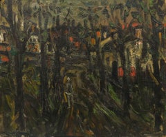 Sylvain Vigny (1903-1970) - Impressionist 20th Century Oil, La Forêt Sombre