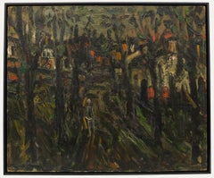Sylvain Vigny (1903-1970) - Impressionist 20th Century Oil, La Forêt Sombre