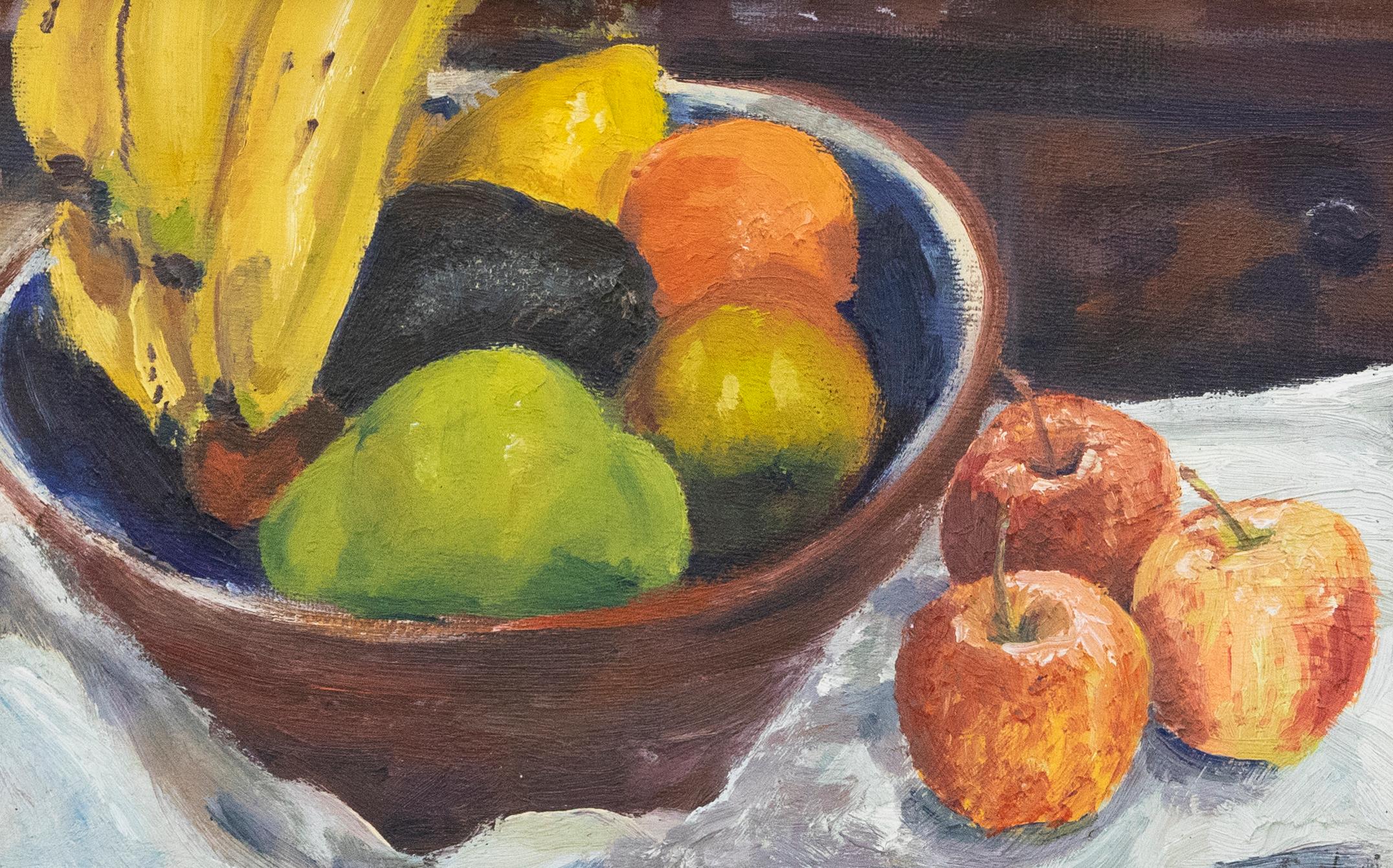 Sylvie - Gerahmtes Contemporary Öl, Reif für den Verzehr – Painting von Unknown