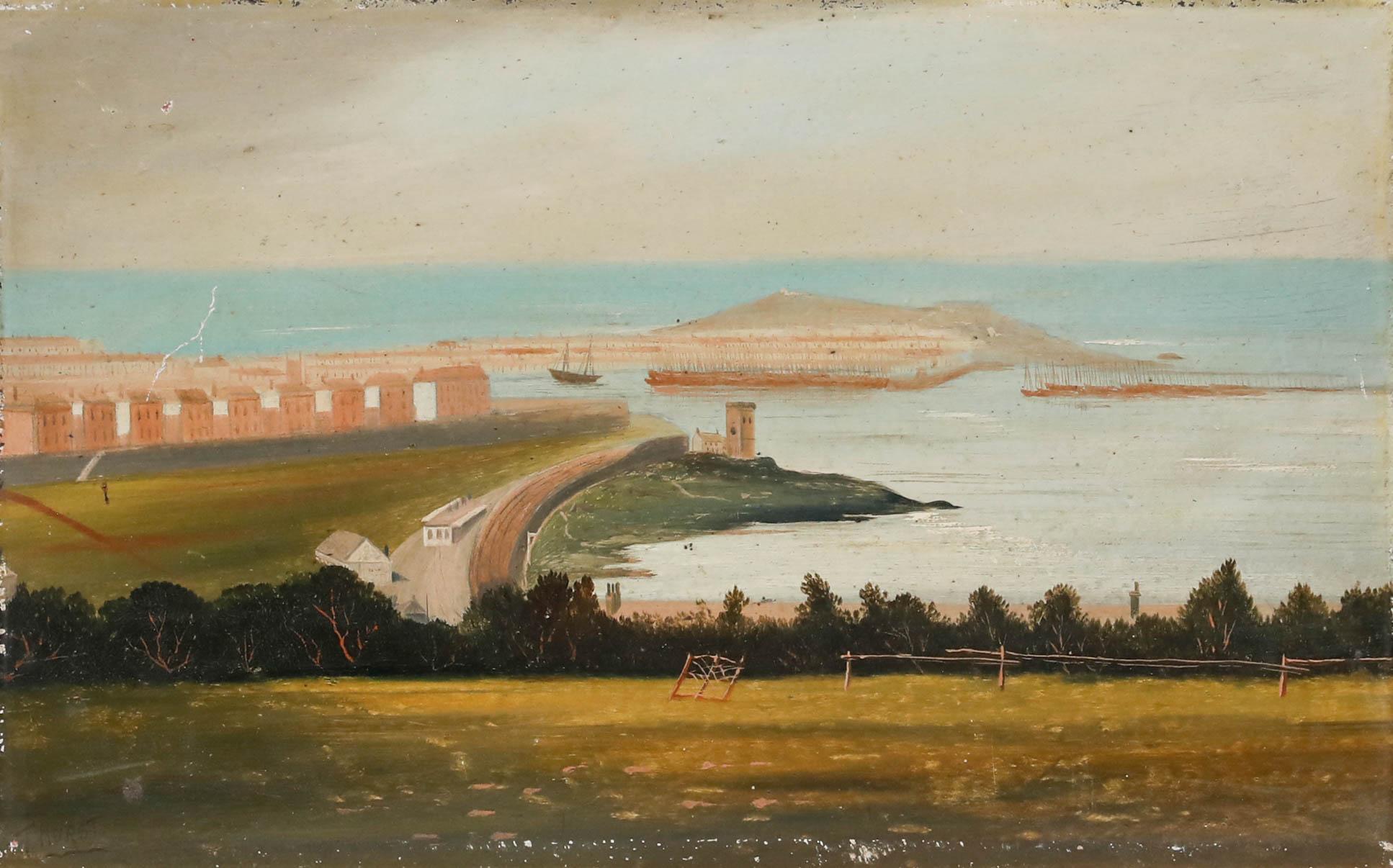 T. Hurst - English School 19e siècle Huile, St. Ives - Painting de Unknown