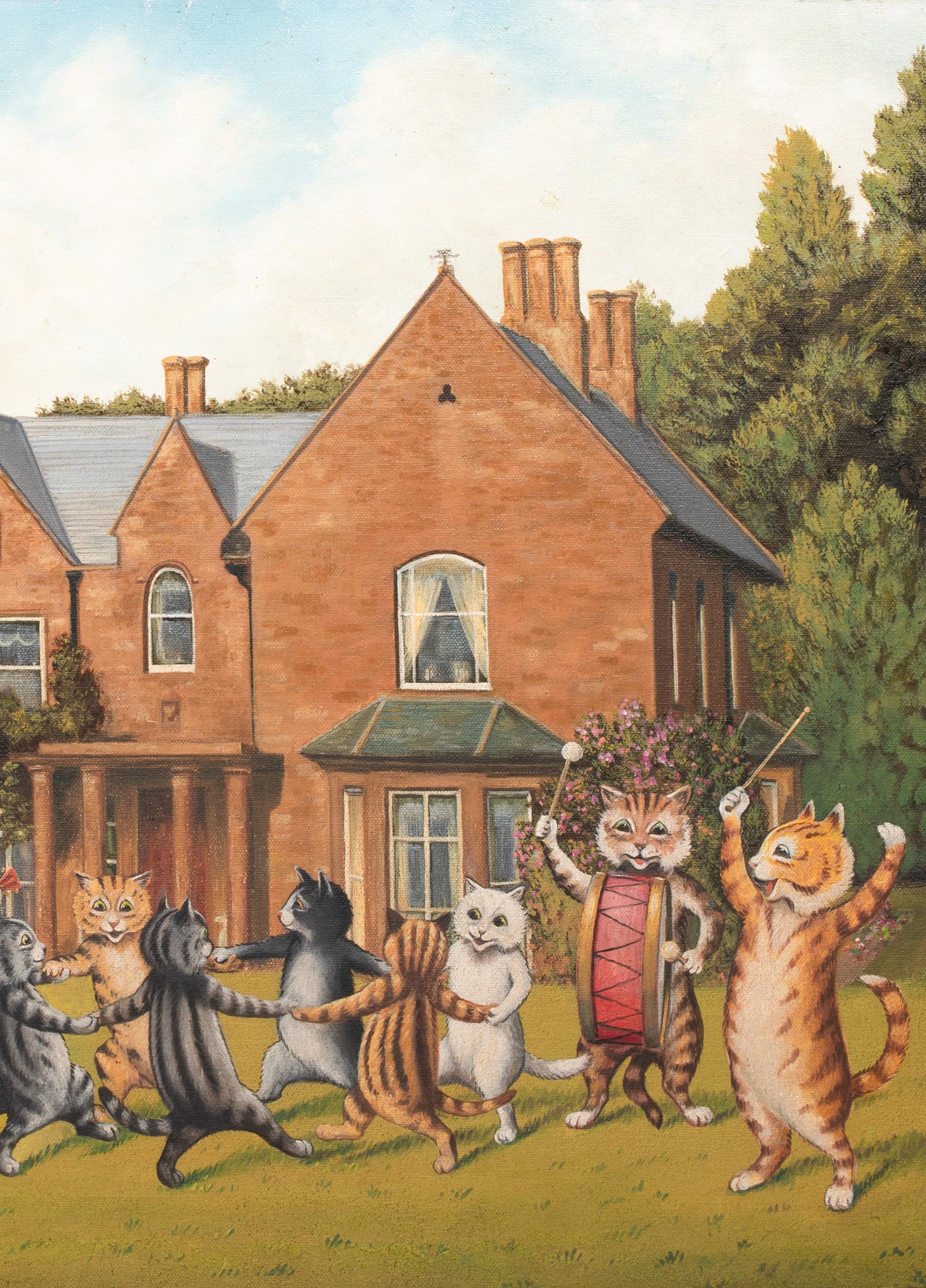 Tabby Cat Garden Orchestra, 19th Century  Louis William WAIN (1860-1939) 6