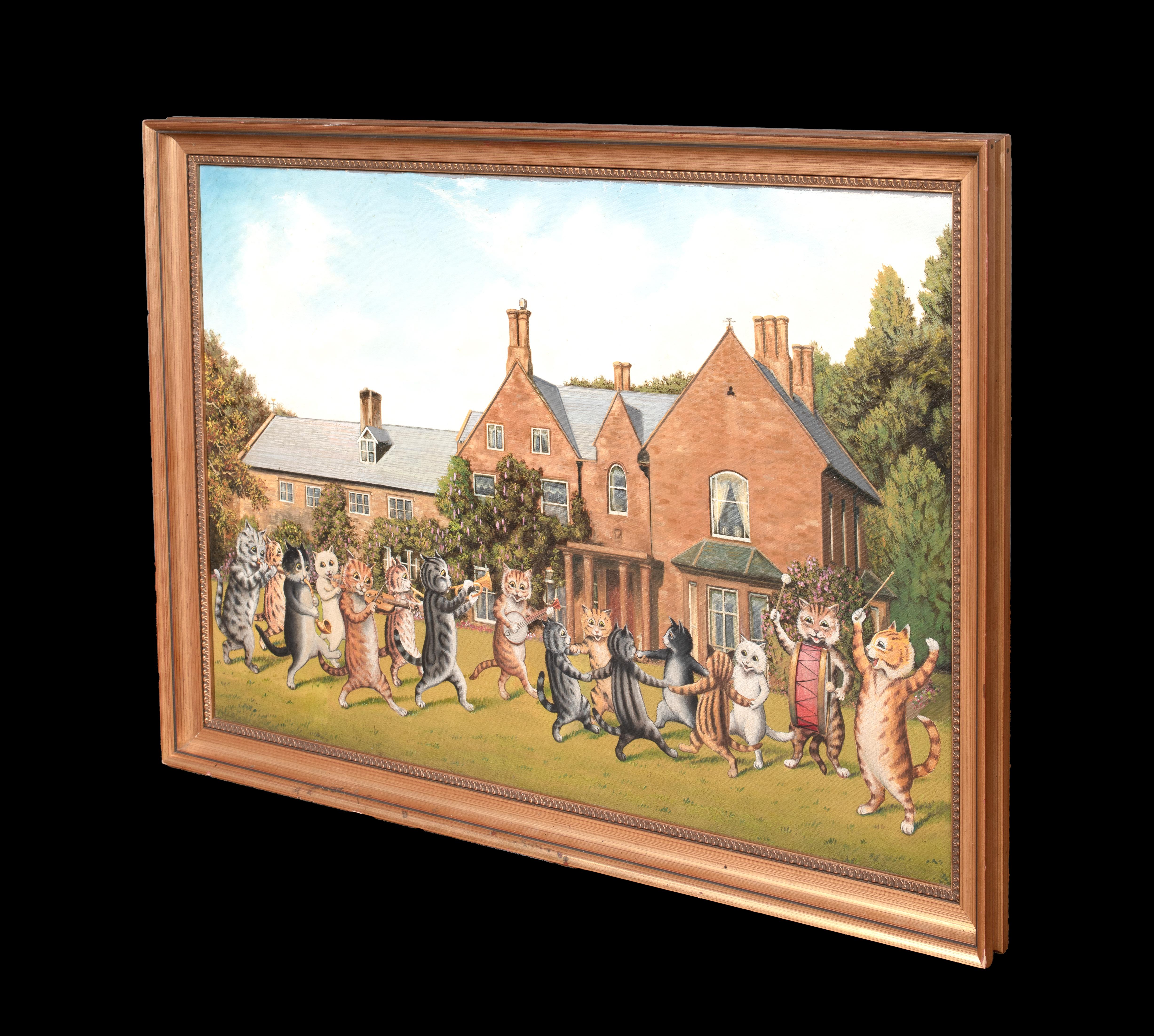 Tabby Cat Garden Orchestra, 19th Century  Louis William WAIN (1860-1939) 4
