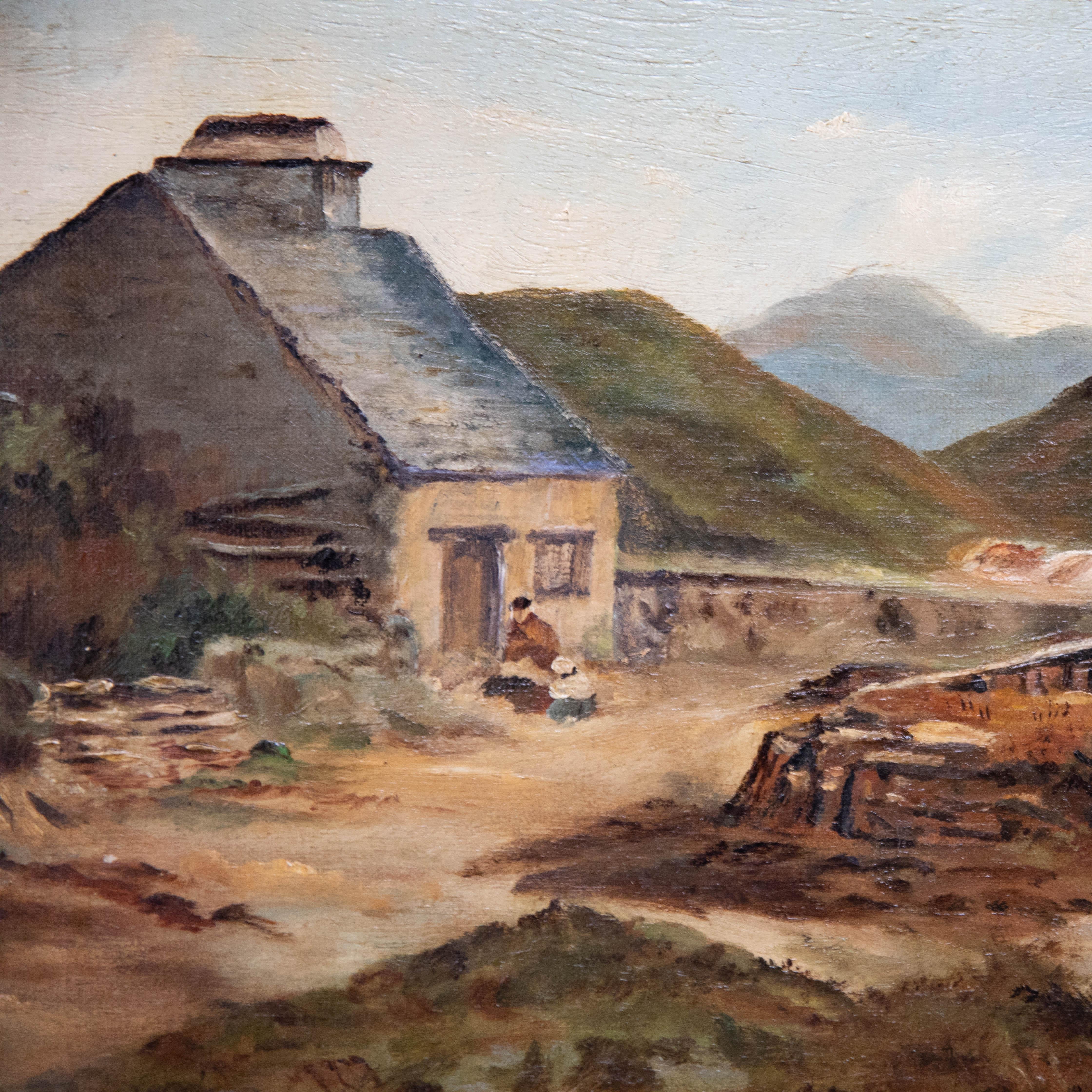 T.B - Framed Early 20th Century Oil, Scottish Loch Scene For Sale 1