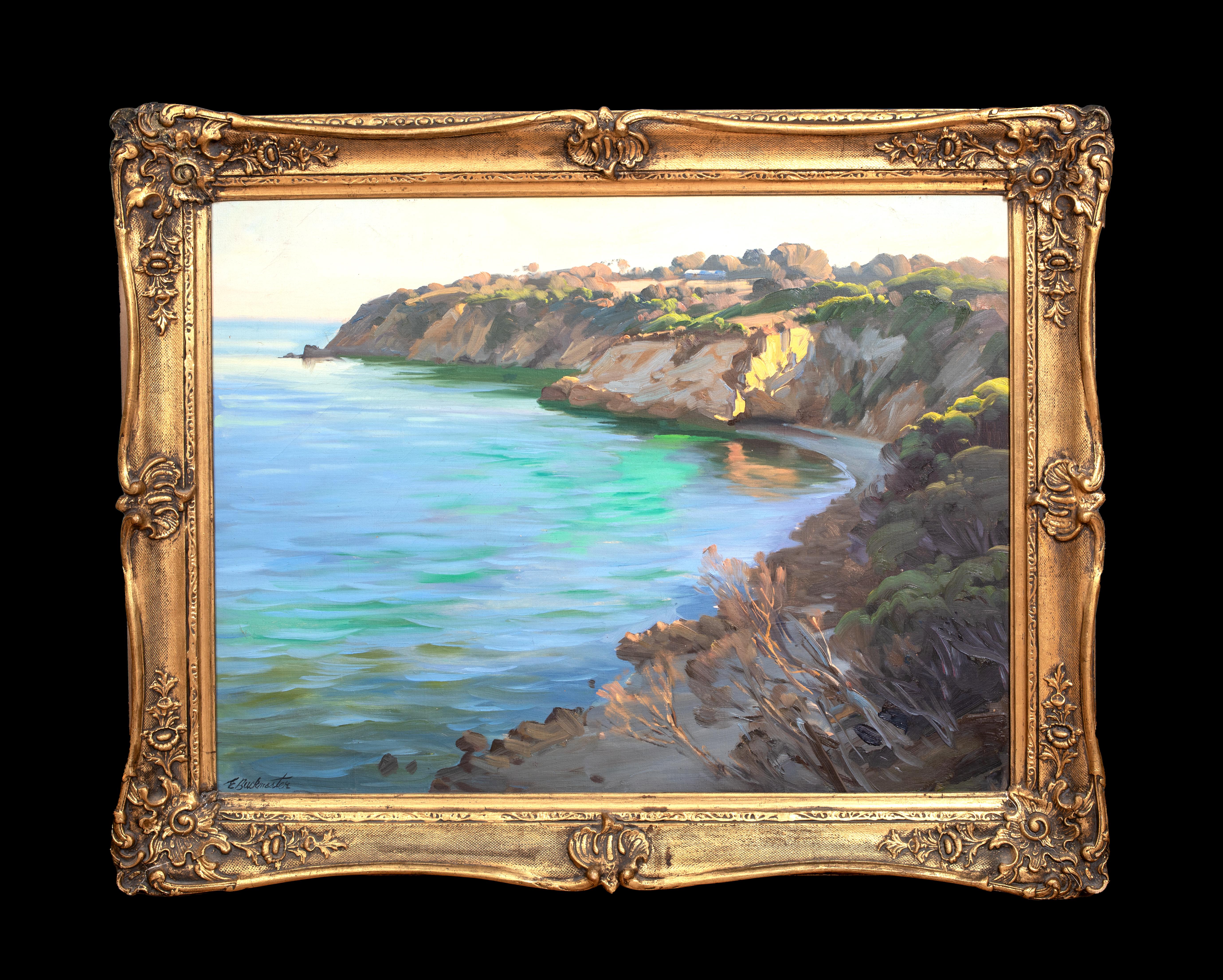 Unknown Landscape Painting – Te Kaha, Bucht der Fülle, Neuseeland, Ernest William BUCKMASTER, frühes 20. Jahrhundert
