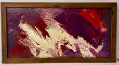 Ted Naos Mid Century Modern Acrylic Pour Painting c.1962