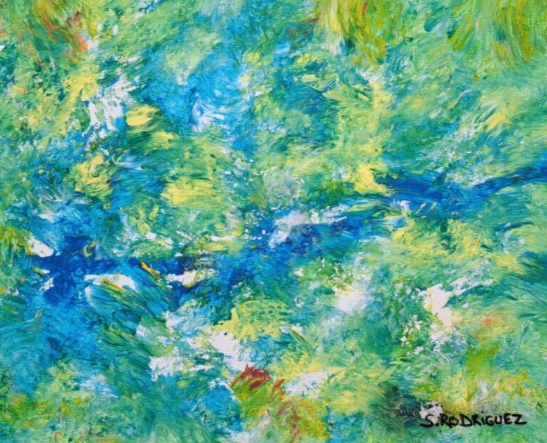 Tempête Nymphique, Hommage À Claude Monet.  by Sergio Rodriguez - Painting by Unknown