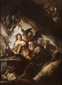 Temptation of Saint Anthony – niederländische Schule, 17. Jahrhundert