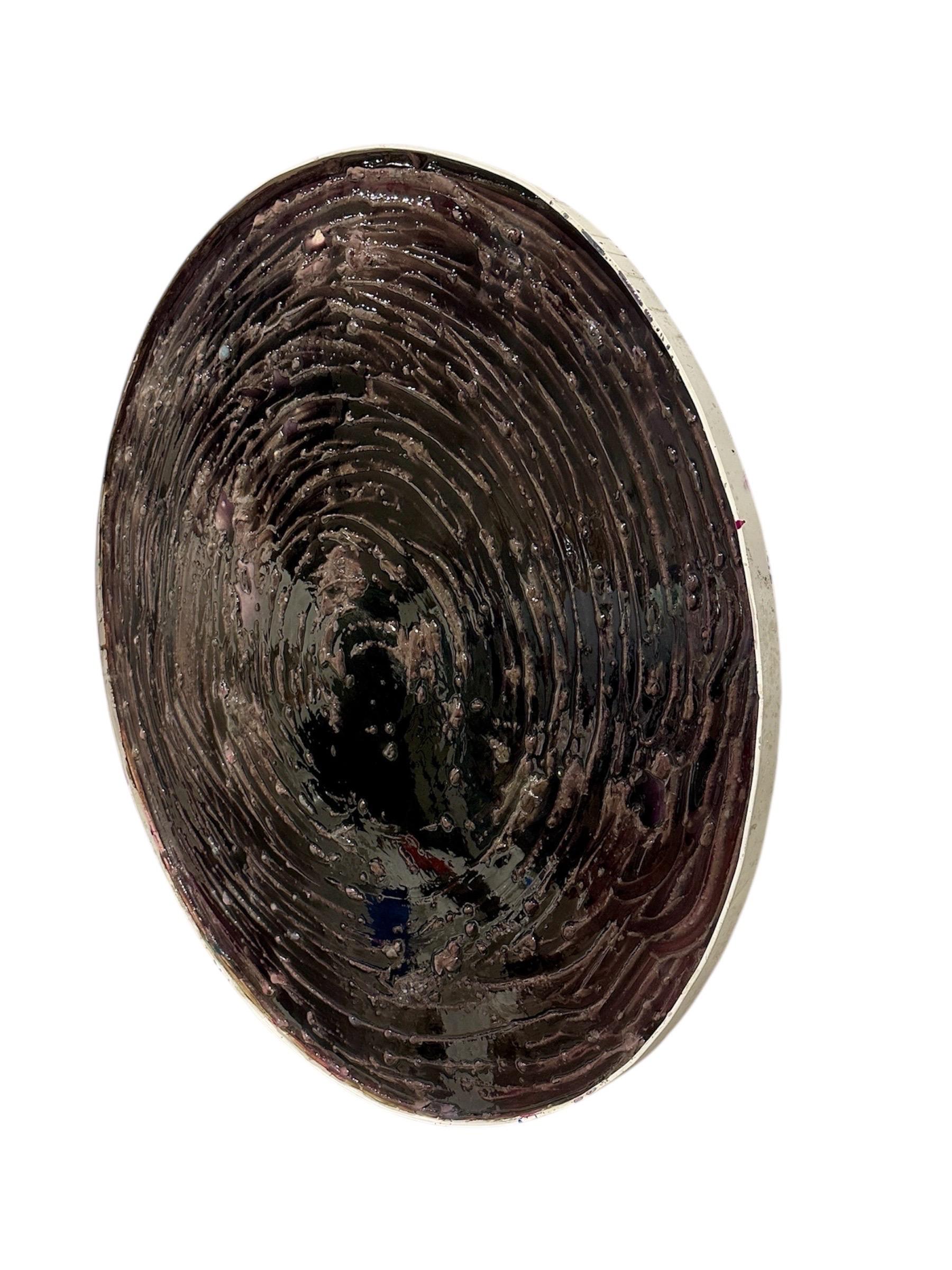 Scultura murale astratta con texture - Abstract Painting Nero di Unknown