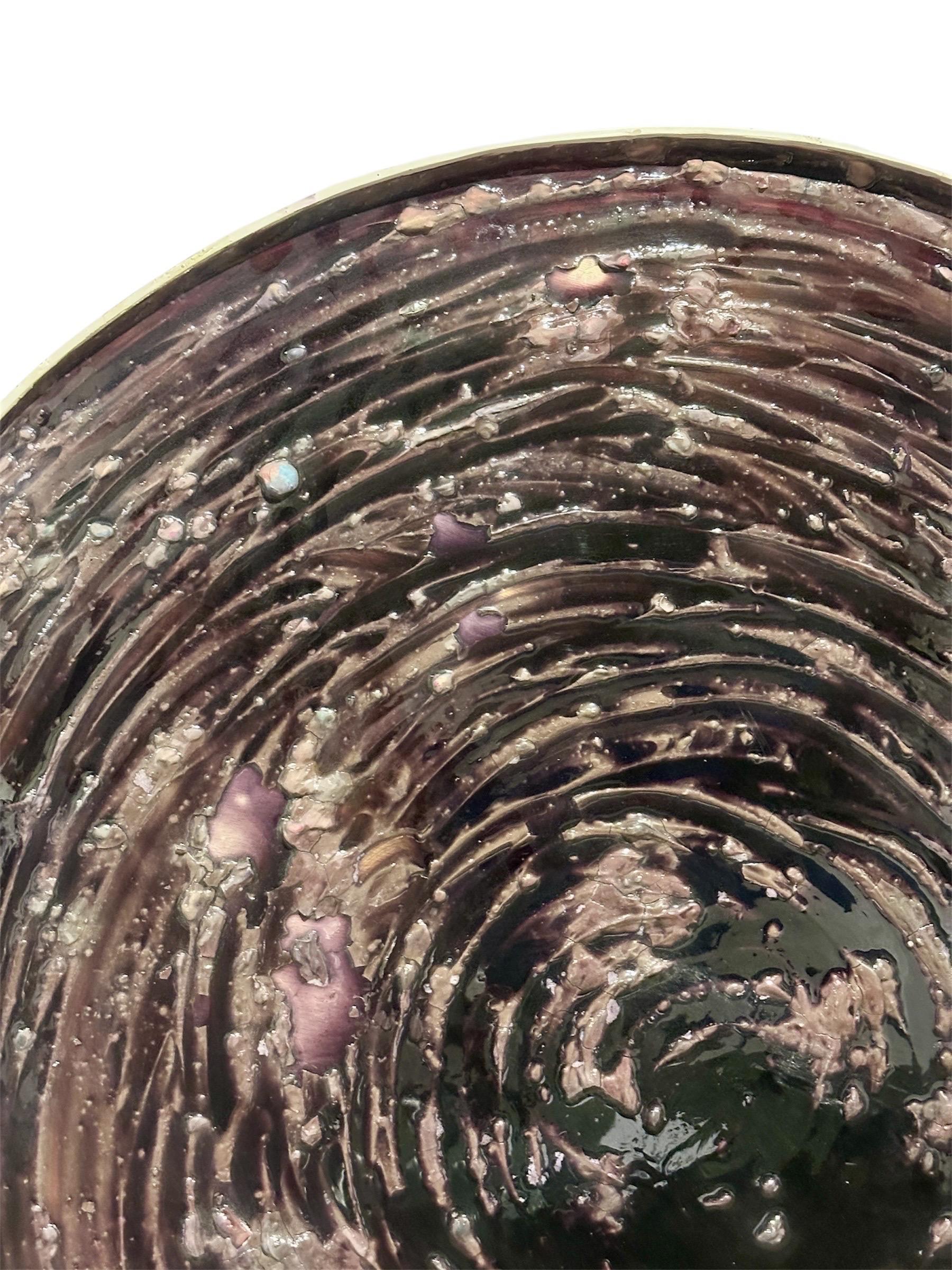 Scultura murale astratta con texture