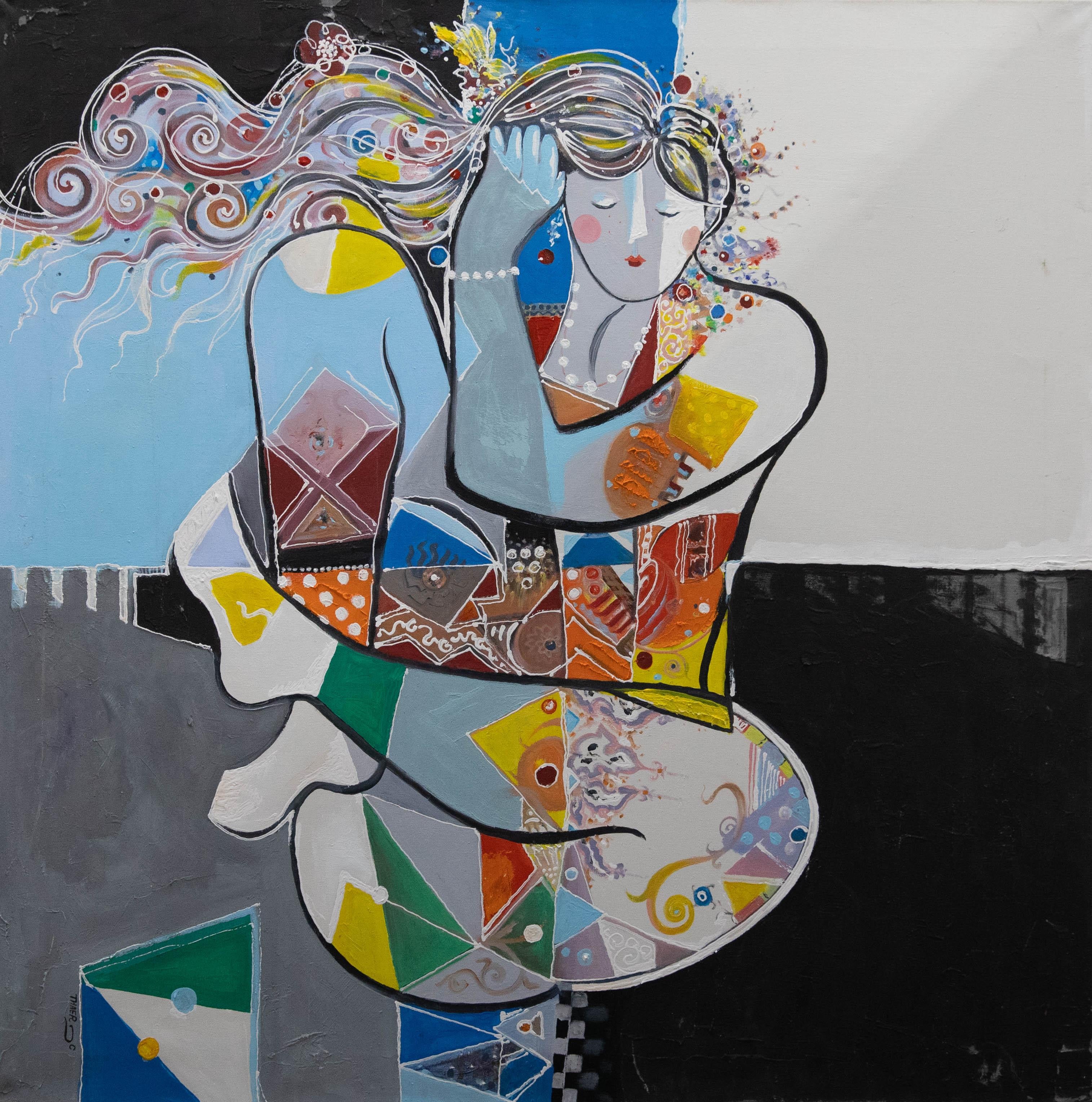 Thaer  - Contemporary Acryl, Göttin