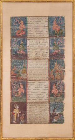 Thailändische Illuminated Manuscripts, 19. C.