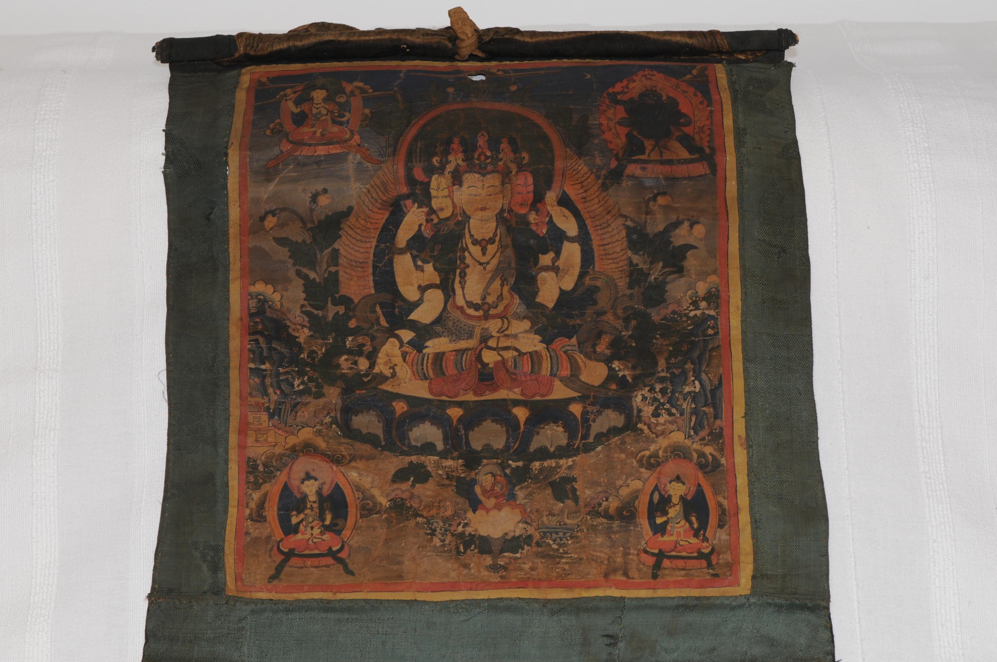 Thangka around 1790 - Painting by Unknown