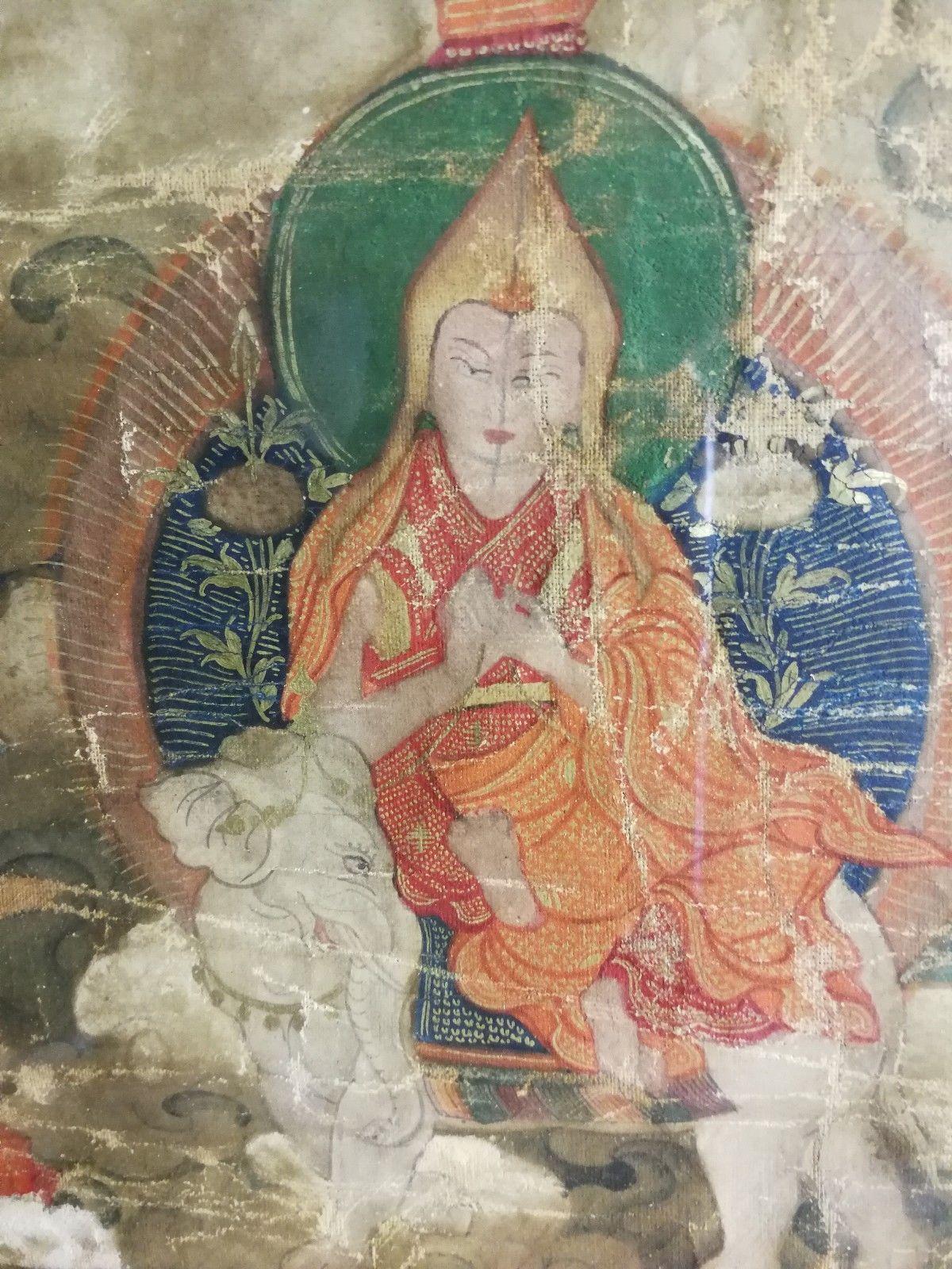 THANGKA, TIBET, antique, 19th C. In good condition! Was in use! 1