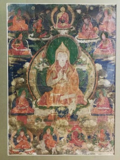 THANGKA, TIBET, antique, 19th C. In good condition! Was in use!