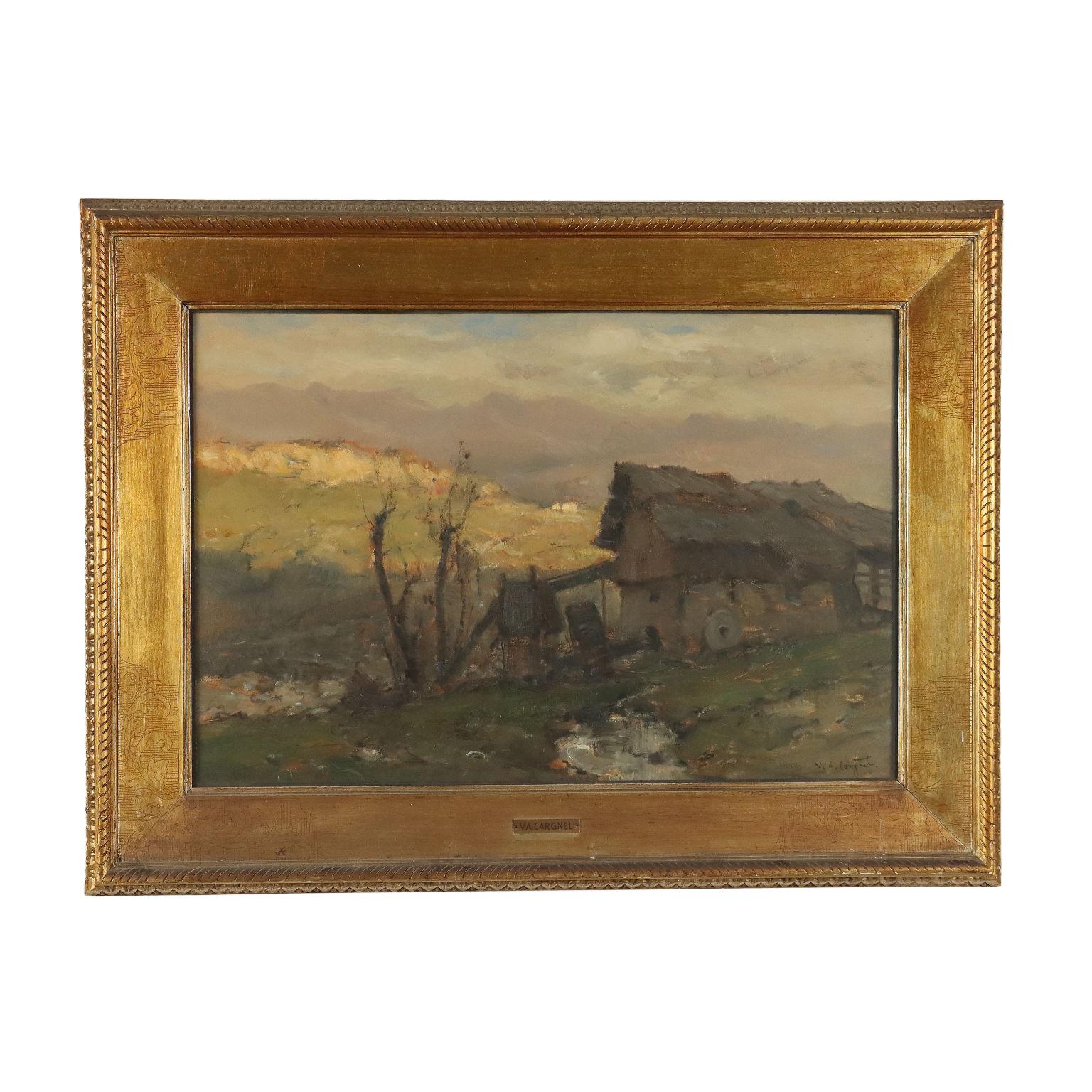 Unknown Landscape Painting - The Abandoned Mill Pofabbro 1928