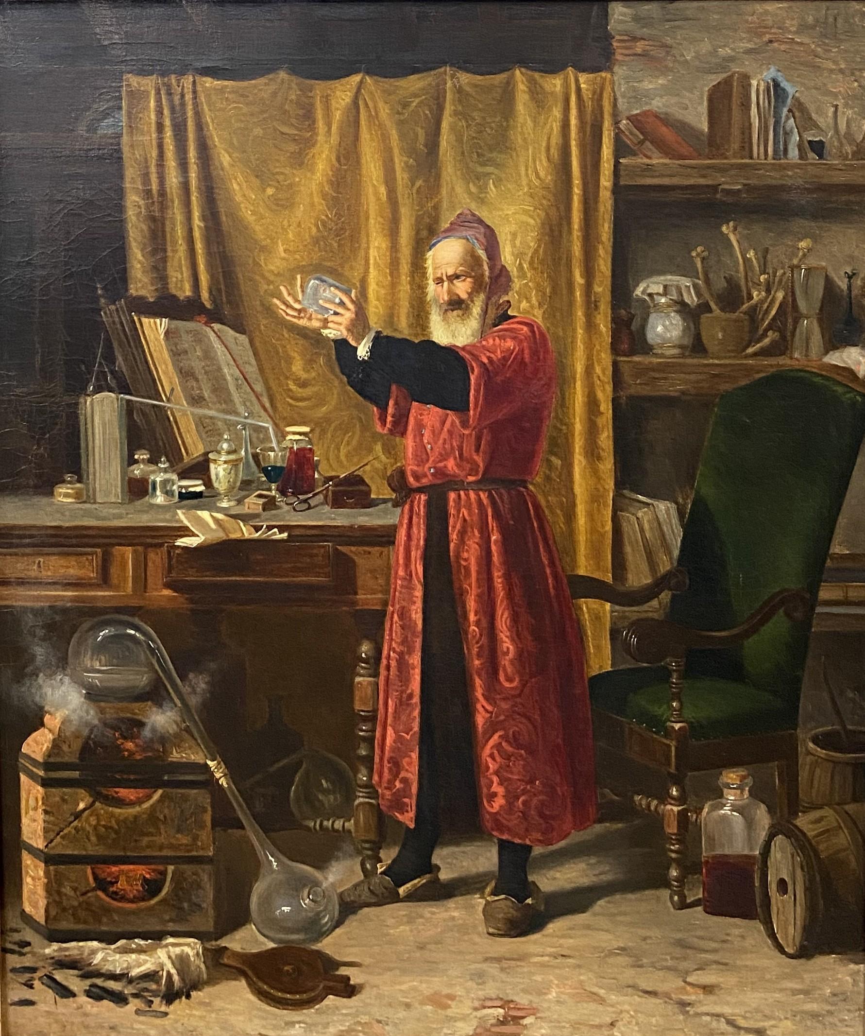 The Alchemist - Painting by Unknown