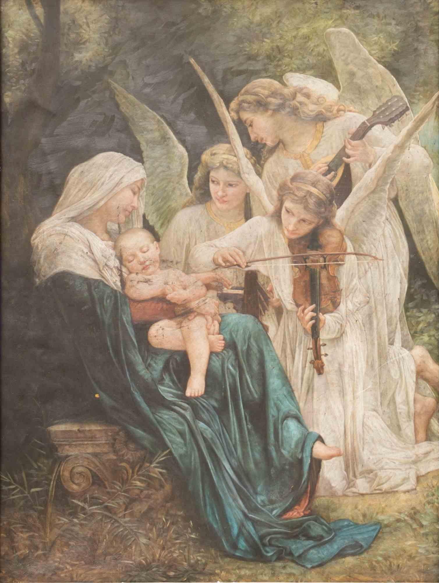 Unknown - The Angel Concert - Oil Painting - 19th Century at 1stDibs
