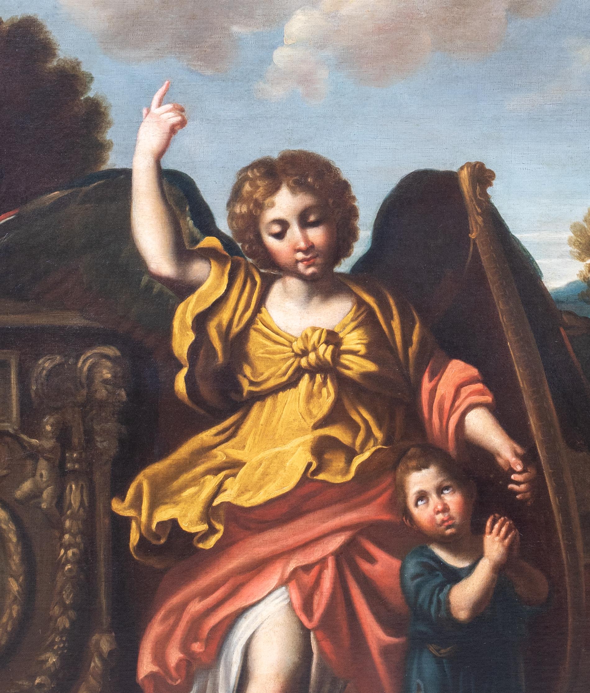 The Angel Gabriel Jesus & Satan 17th Century after DOMENICHINO (1581-1641) For Sale 4