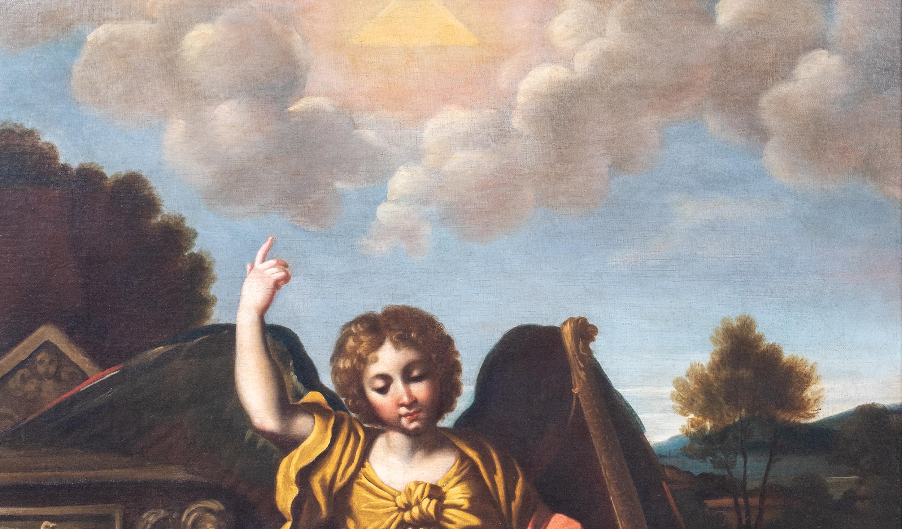 The Angel Gabriel Jesus & Satan 17th Century after DOMENICHINO (1581-1641) For Sale 5
