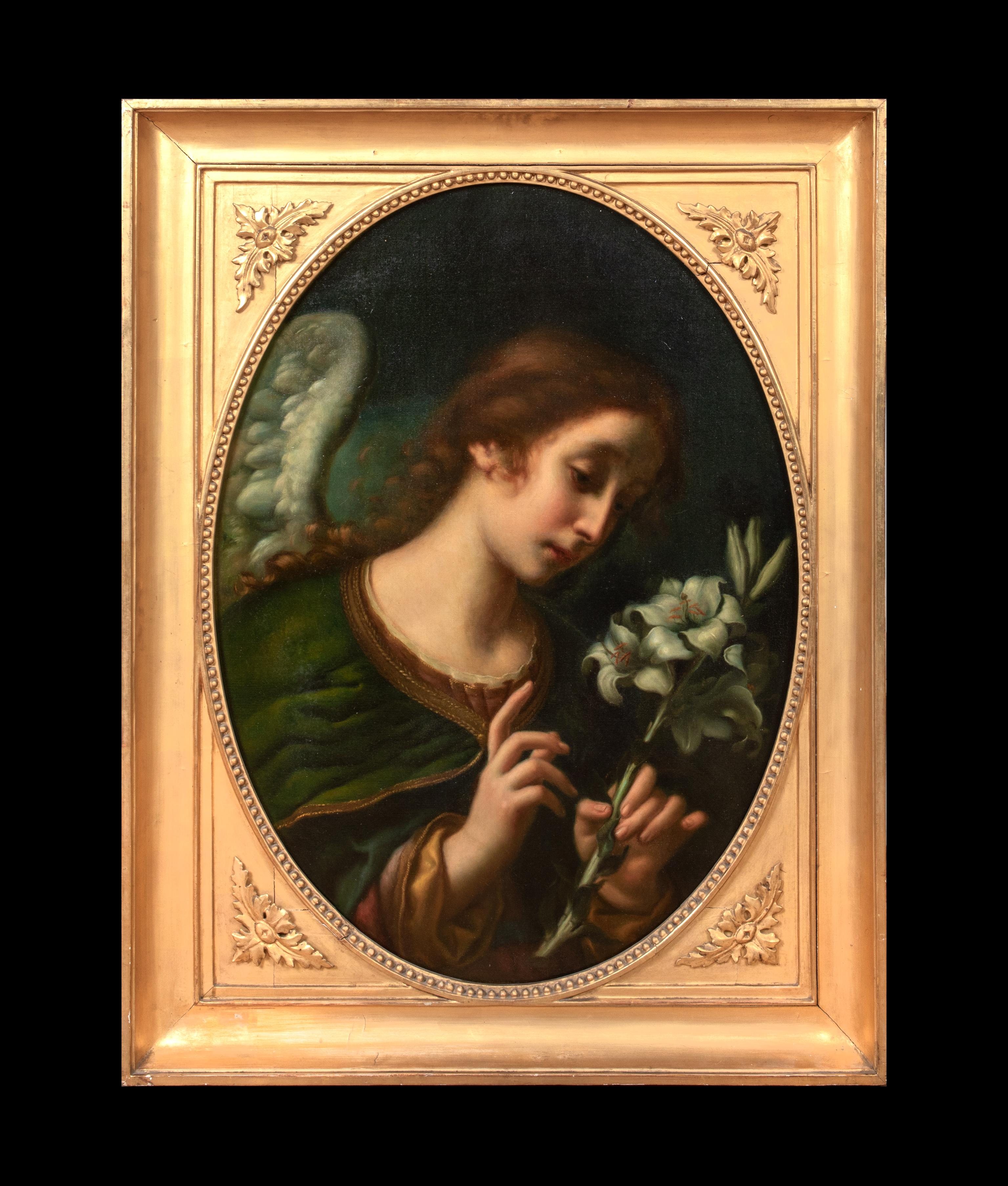 The Angel Gabriel Of The Annunciation, 19th Century - Painting by Unknown