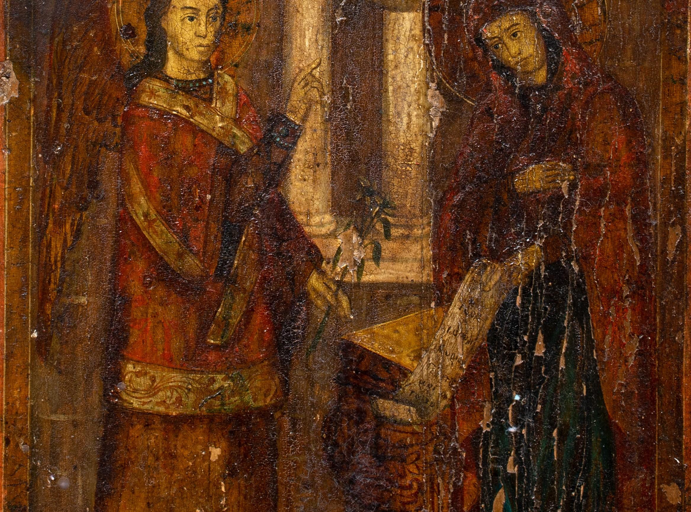 The Annunciation, 15th Century - circle of Andrea del Castagno For Sale 1