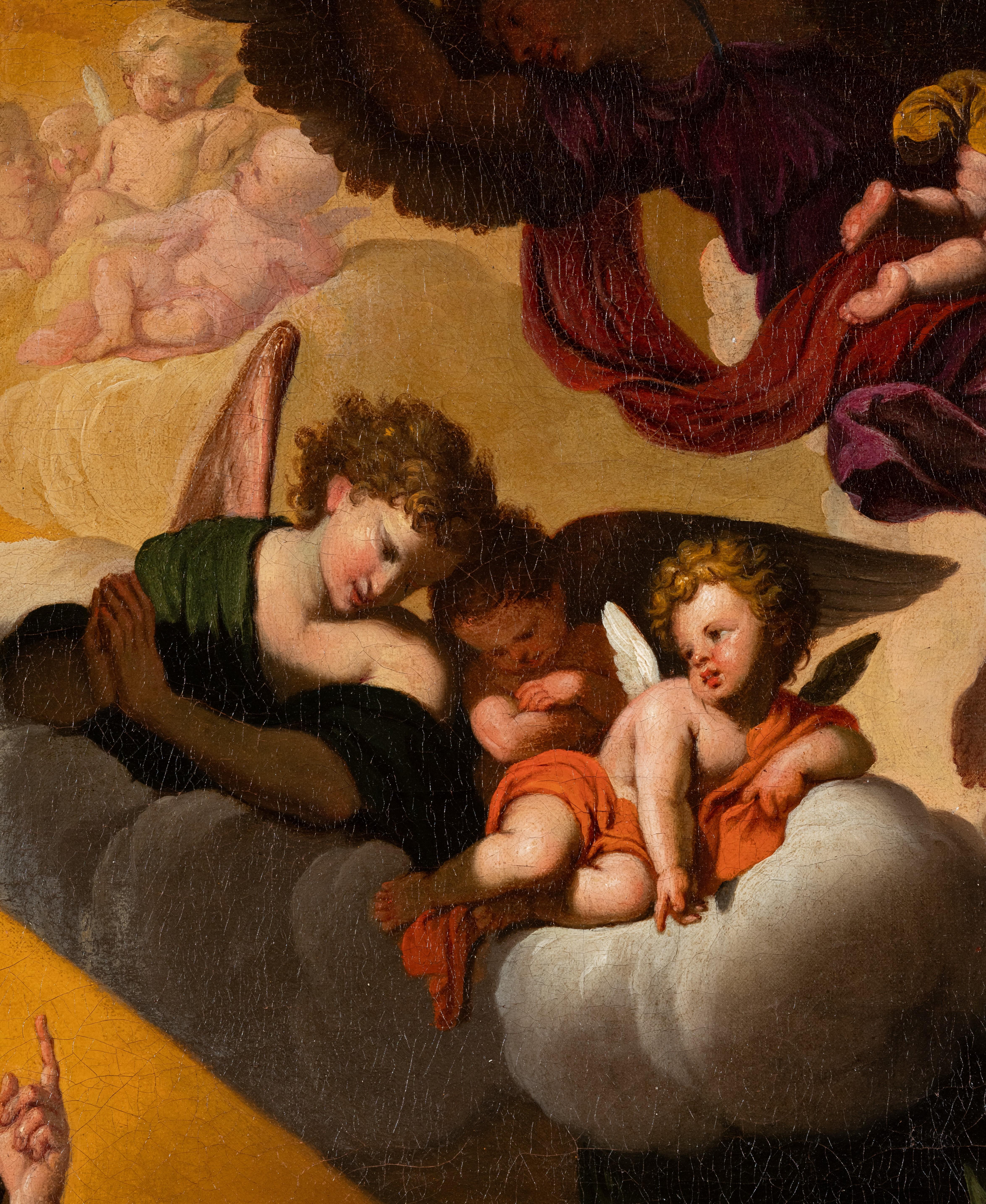 Die Annunciation, französische Schule aus der Mitte des 17. Jahrhunderts im Angebot 5