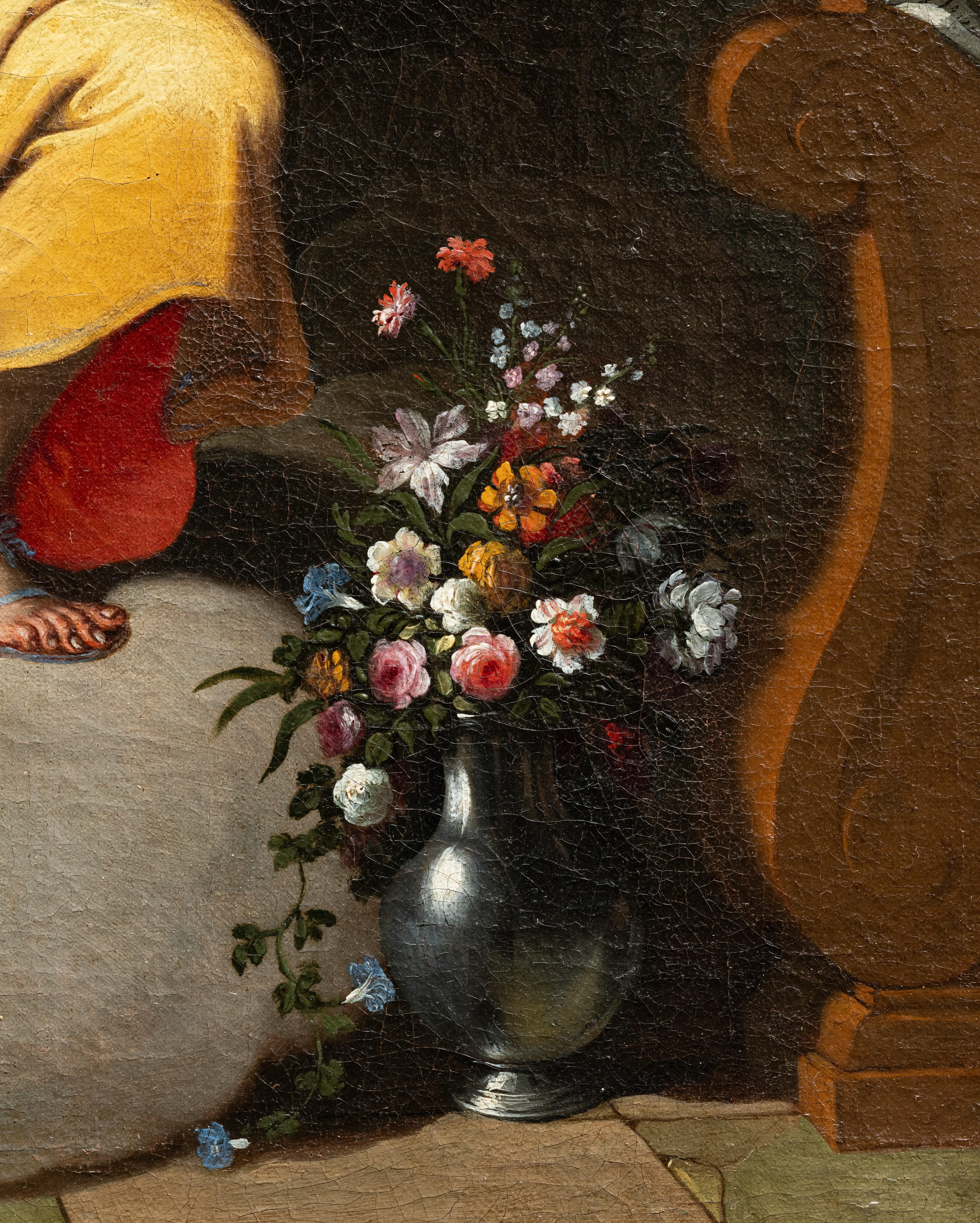 Die Annunciation, französische Schule aus der Mitte des 17. Jahrhunderts im Angebot 2