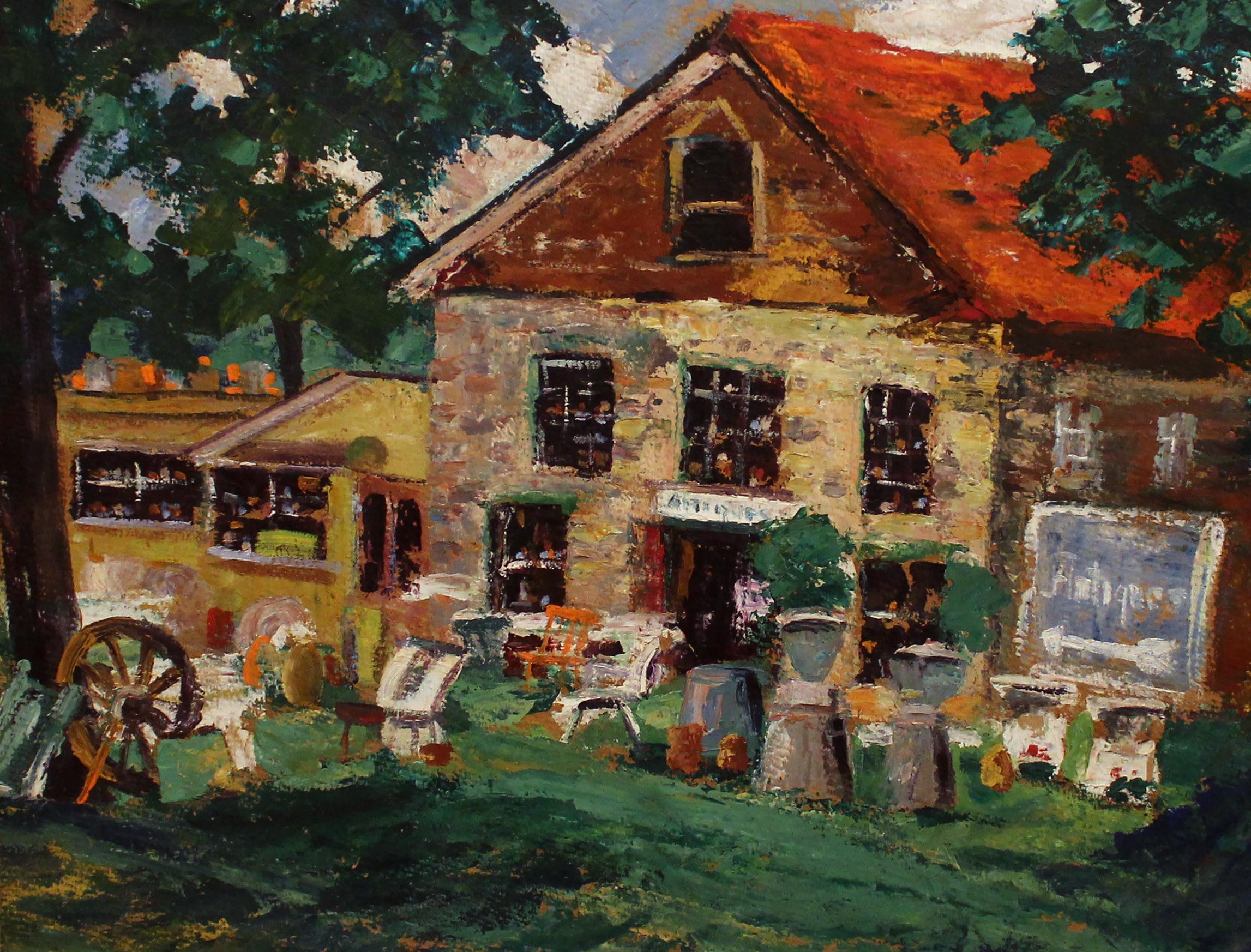 The Antique Store - Painting by Unknown