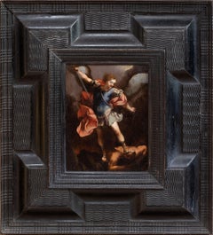 Antique The Archangel Michael Defeating Satan