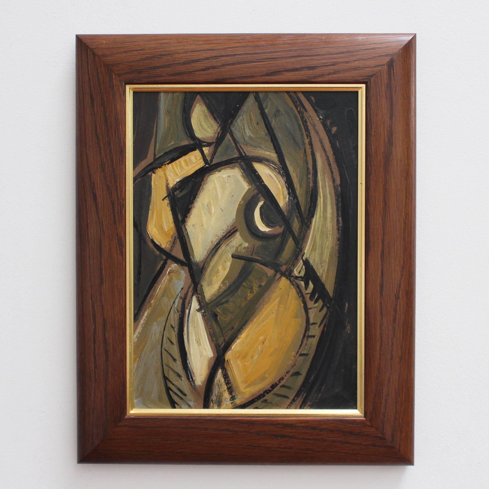 The Artist's Nude Model, Berlin School - Painting by Unknown