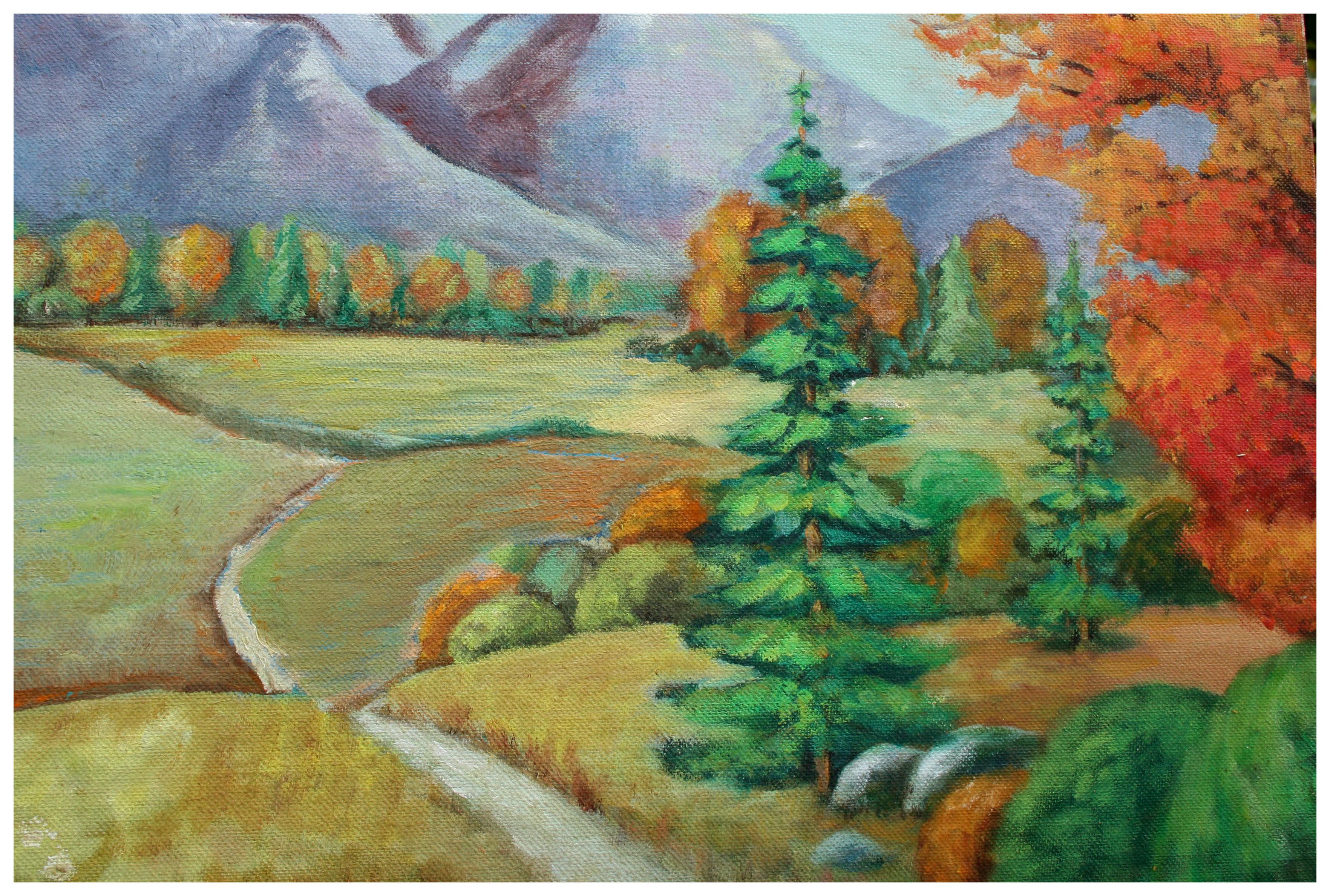 autumn walk painting