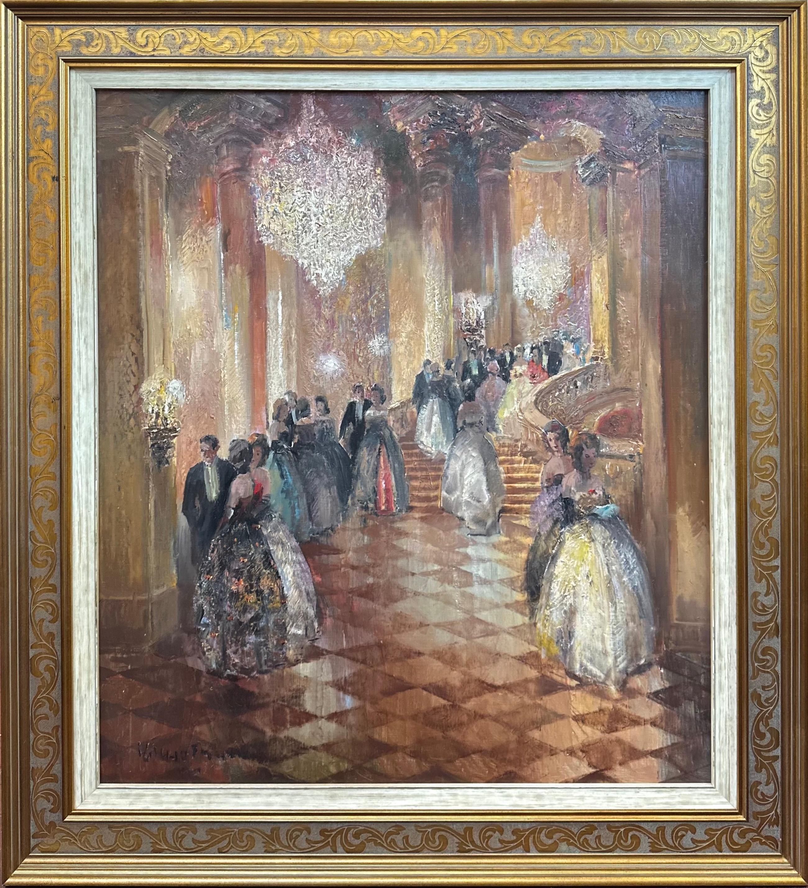 La sala da ballo - Painting di Ludwig Gschossmann