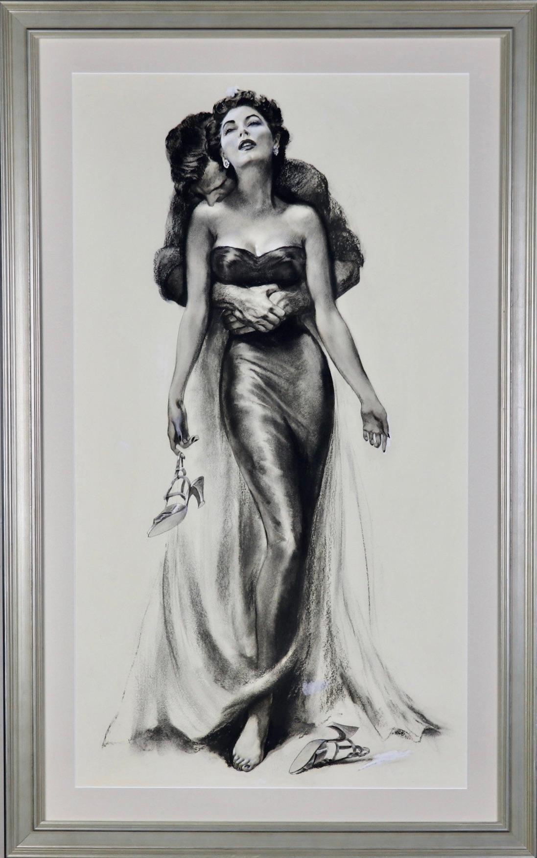 Die barfüßige Gräfin, Poster Maquette, 1954 – Painting von Unknown